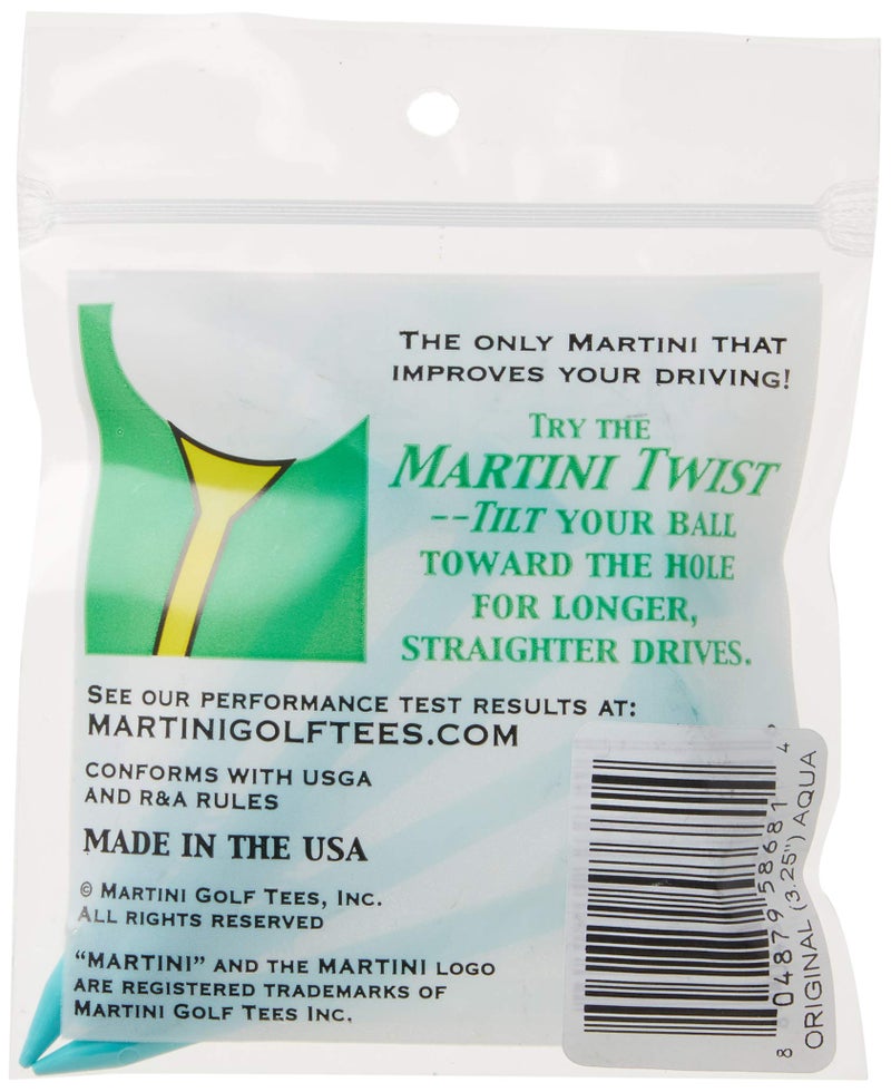 MARTINI تيز جولف مارتيني 3-1/4" تيز بلاستيكية متينة (5 عبوة)، أكوا - Image 3